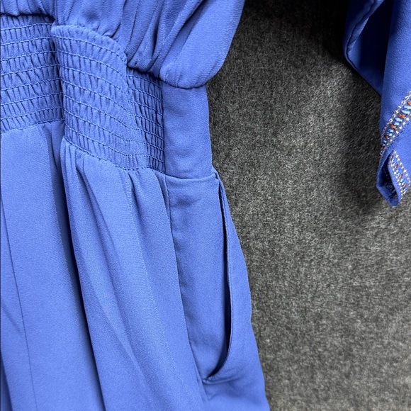 White House Black Market Blue Embroidered Garment - Picture 6 of 11